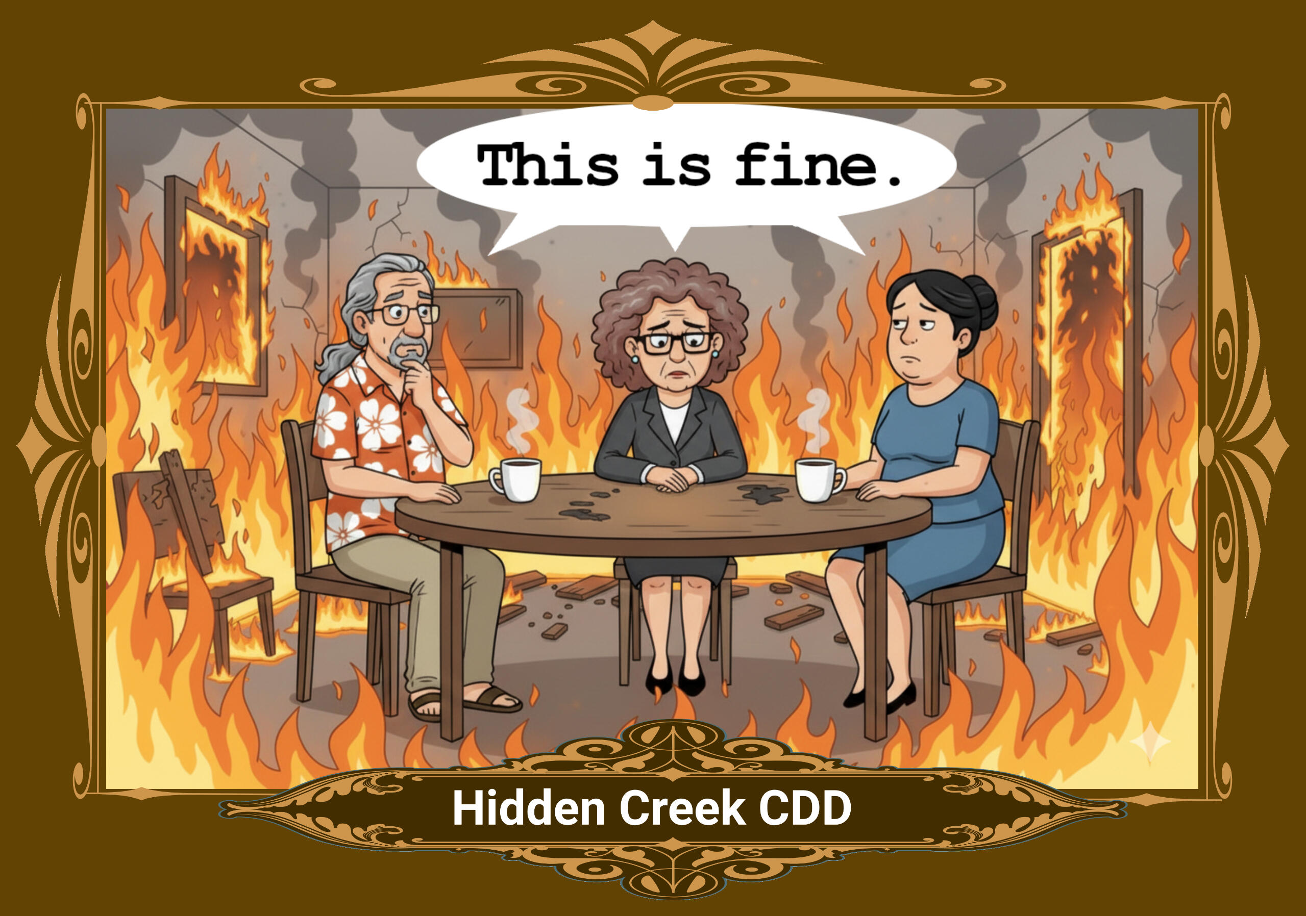 This is Fine meme