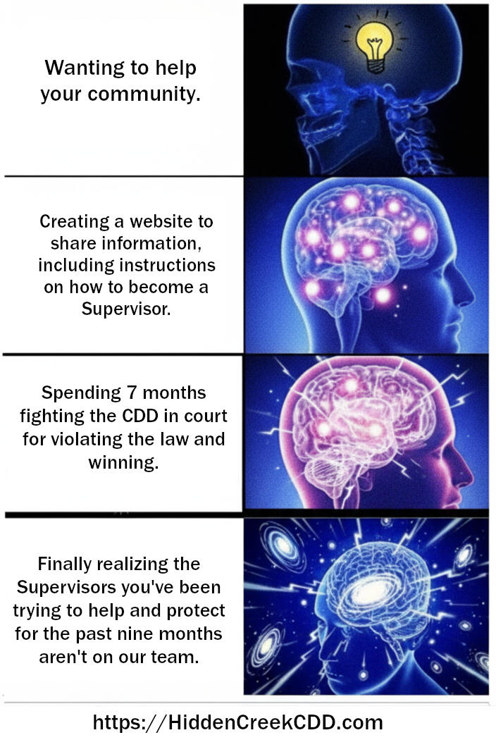 Metro Development Group Hidden Creek big brain enlightenment meme